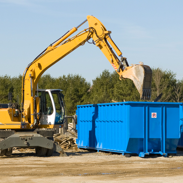 are there any restrictions on where a residential dumpster can be placed in Millboro VA